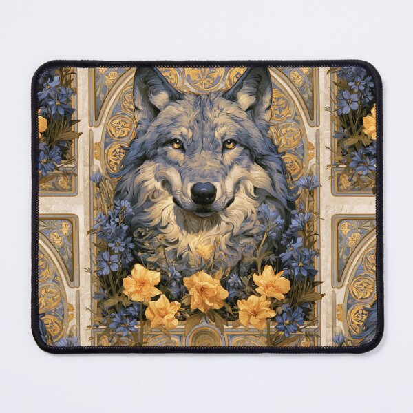 Item preview, Art nouveau wolf designed and sold by MendaciousMina.