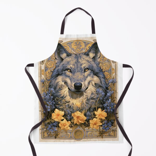 Item preview, Art nouveau wolf designed and sold by MendaciousMina.