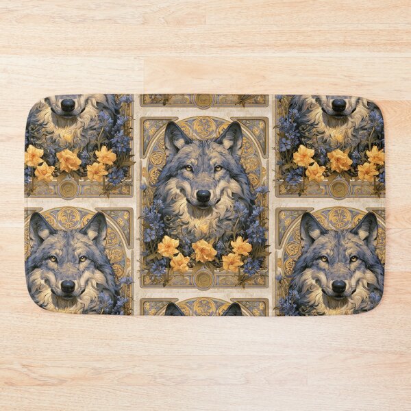 Item preview, Art nouveau wolf designed and sold by MendaciousMina.
