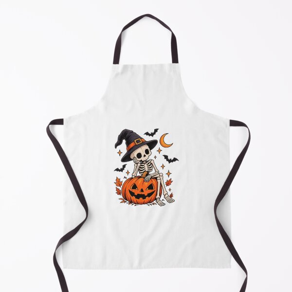 Item preview, Halloween Skeleton Pumpkin Witch designed and sold by Mix Mood.