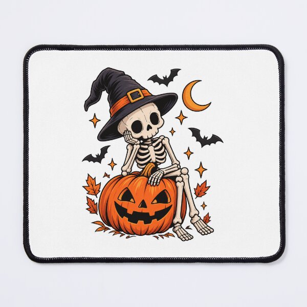 Item preview, Halloween Skeleton Pumpkin Witch designed and sold by Mix Mood.