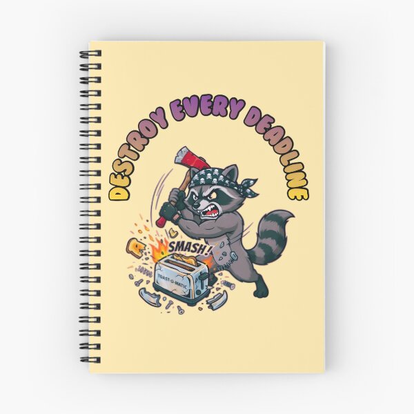 Item preview, Destroy Every Deadline Raccoon designed and sold by ZeroContextArt.