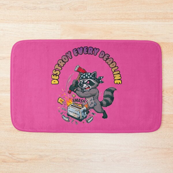 Item preview, Destroy Every Deadline Raccoon designed and sold by ZeroContextArt.