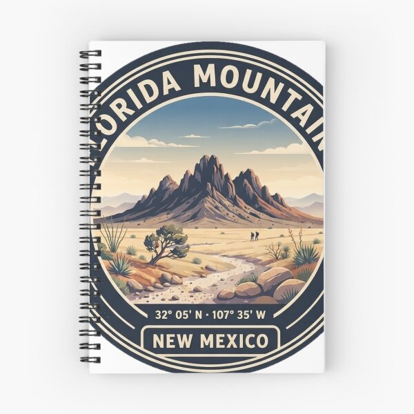 Item preview, Florida Mountains New Mexico Vintage Hiking Badge designed and sold by mnkyride.