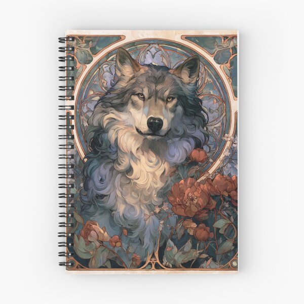 Item preview, Art nouveau wolf designed and sold by MendaciousMina.
