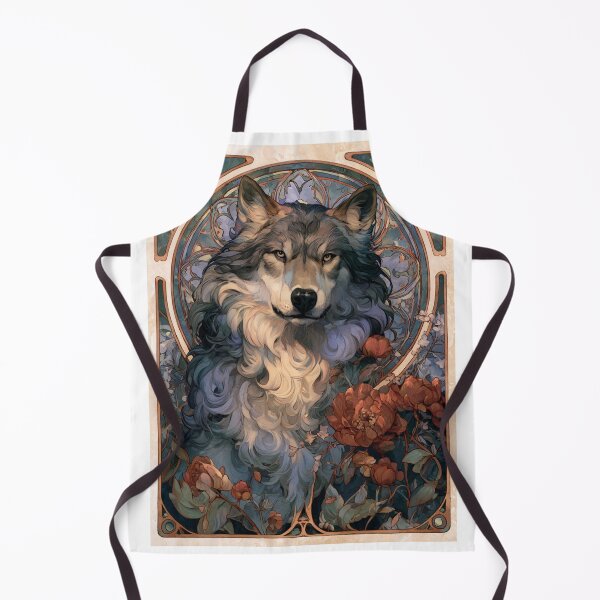 Item preview, Art nouveau wolf designed and sold by MendaciousMina.