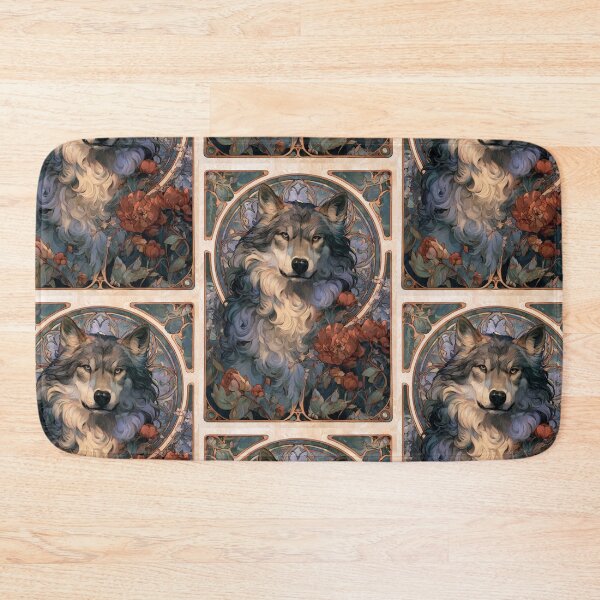 Item preview, Art nouveau wolf designed and sold by MendaciousMina.