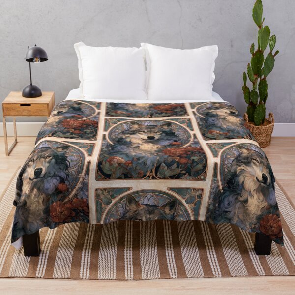 Item preview, Art nouveau wolf designed and sold by MendaciousMina.