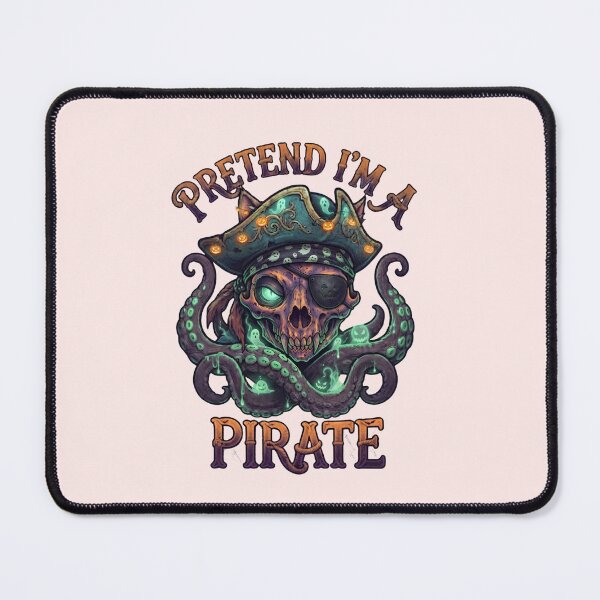 Item preview, Pretend I'm A Pirate Halloween Spooky Cat Skull Kraken designed and sold by Retro Whiskers.