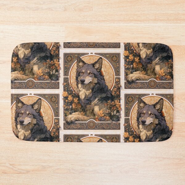 Item preview, Art nouveau wolf designed and sold by MendaciousMina.