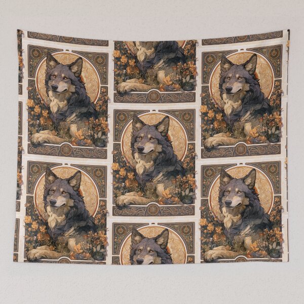 Item preview, Art nouveau wolf designed and sold by MendaciousMina.