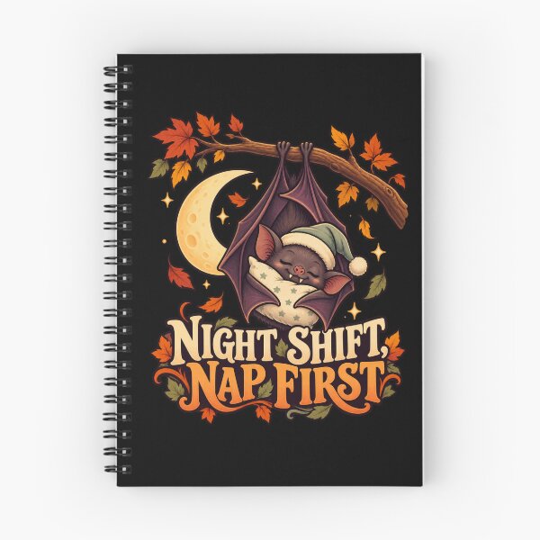 Item preview, Night Shift Nap First - Sleepy Bat designed and sold by Good Mood Foundry.