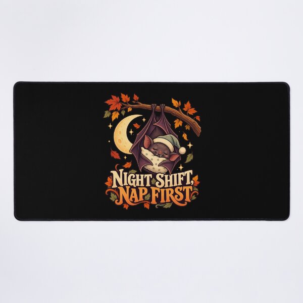 Item preview, Night Shift Nap First - Sleepy Bat designed and sold by Good Mood Foundry.