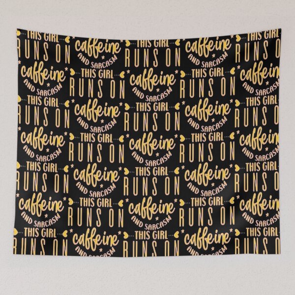 Item preview, This Girl Runs On Caffeine  Sarcasm Funny 4 designed and sold by naovios.