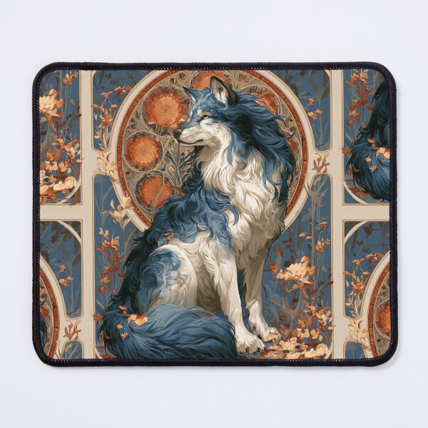 Item preview, Art nouveau wolf designed and sold by MendaciousMina.