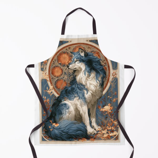 Item preview, Art nouveau wolf designed and sold by MendaciousMina.