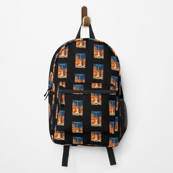 Item preview, SpaceX Starship Reentry – Retro Navy Orange Silkscreen Space Art designed and sold by TEEJAMBOREE.