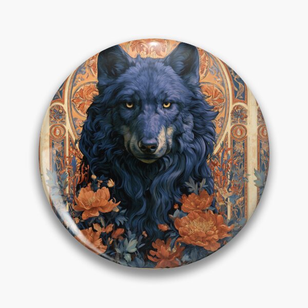 Item preview, Art nouveau wolf designed and sold by MendaciousMina.