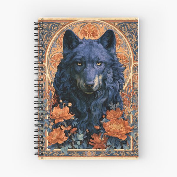 Item preview, Art nouveau wolf designed and sold by MendaciousMina.