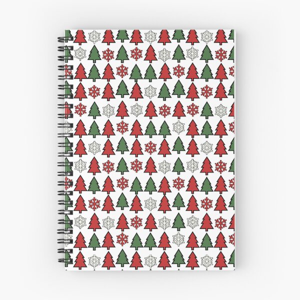 Item preview, Red Green Christmas Tree Snowflake Pattern designed and sold by AIG - Andrei Ilie Graphics.