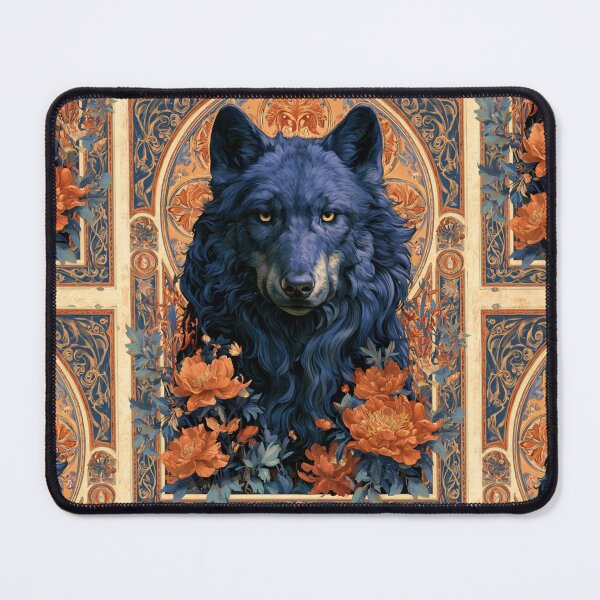 Item preview, Art nouveau wolf designed and sold by MendaciousMina.