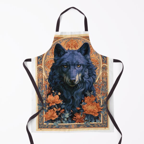 Item preview, Art nouveau wolf designed and sold by MendaciousMina.