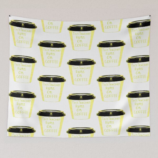 Item preview, This Teacher Runs On Coffee designed and sold by ksnkm.