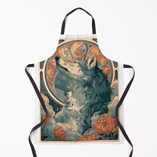 Item preview, Art nouveau wolf designed and sold by MendaciousMina.