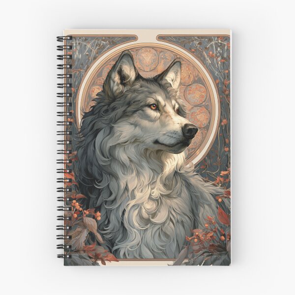Item preview, Art nouveau wolf designed and sold by MendaciousMina.