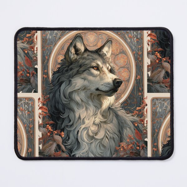 Item preview, Art nouveau wolf designed and sold by MendaciousMina.