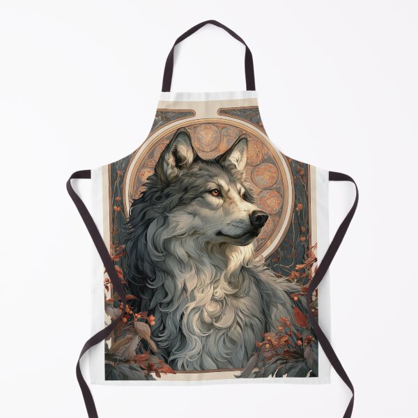 Item preview, Art nouveau wolf designed and sold by MendaciousMina.
