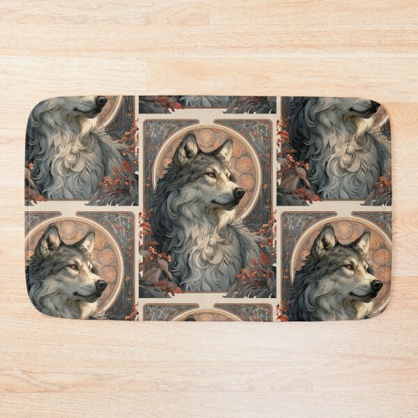 Item preview, Art nouveau wolf designed and sold by MendaciousMina.