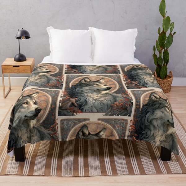 Item preview, Art nouveau wolf designed and sold by MendaciousMina.