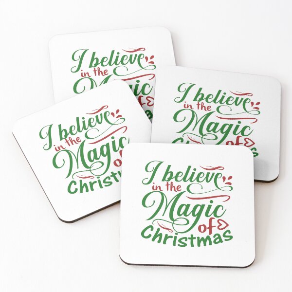 Item preview, I Believe in the Magic of Christmas Quote Holiday Vibes designed and sold by FuzionRaptor.