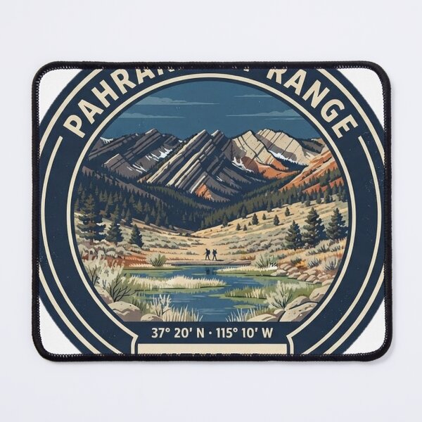 Item preview, Pahranagat Range Nevada Vintage Hiking Badge designed and sold by mnkyride.