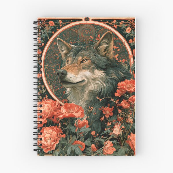 Item preview, Art nouveau wolf designed and sold by MendaciousMina.