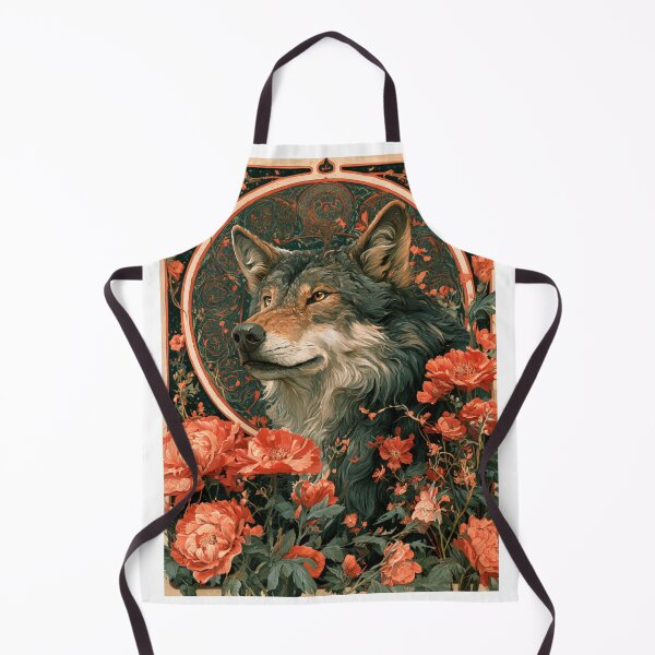 Item preview, Art nouveau wolf designed and sold by MendaciousMina.