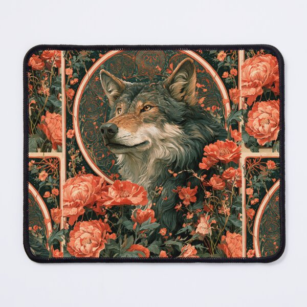 Item preview, Art nouveau wolf designed and sold by MendaciousMina.