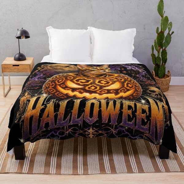 Item preview, Spooky Bengal Cat Inside Jack O'Lantern: Vintage Halloween Tee Design designed and sold by Bengoer18.