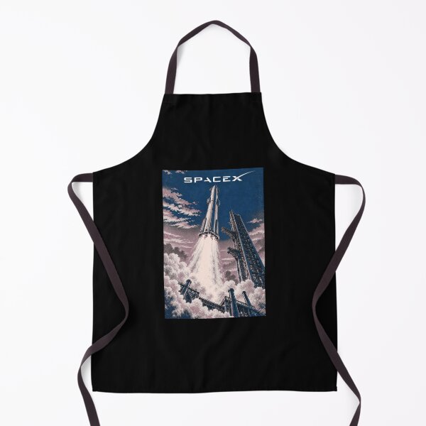 Item preview, SpaceX Starship Reentry – Retro Navy Orange Silkscreen Space Art designed and sold by TEEJAMBOREE.