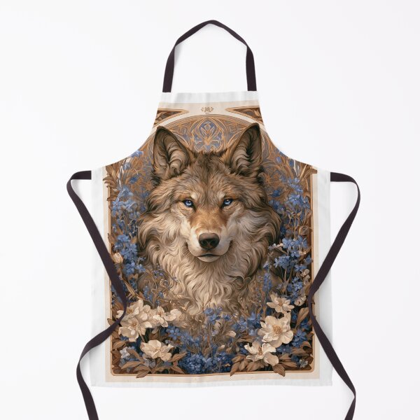 Item preview, Art nouveau wolf designed and sold by MendaciousMina.