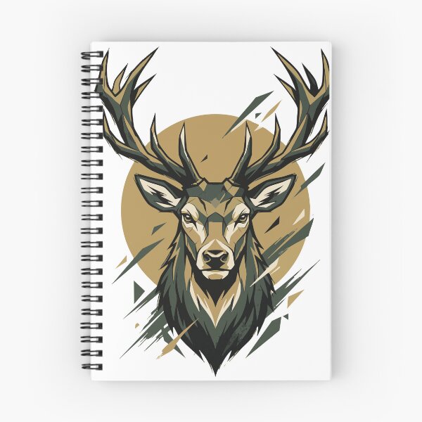 Item preview, Majestic Buck Antler Geometric Deer Art designed and sold by AKDesign26.