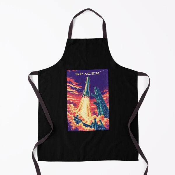 Item preview, SpaceX Starship Reentry – Retro Navy Orange Silkscreen Space Art designed and sold by TEEJAMBOREE.