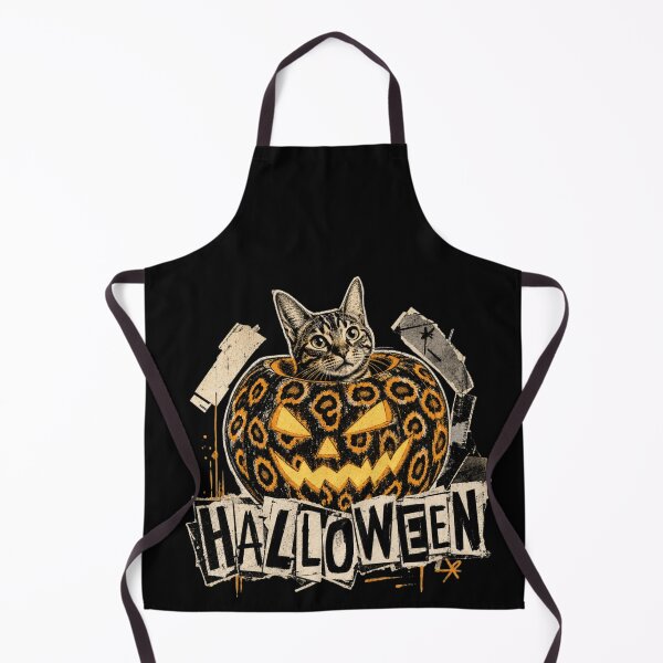 Item preview, Grunge Leopard Pumpkin Cat – Urban Halloween Streetwear Design designed and sold by Bengoer18.
