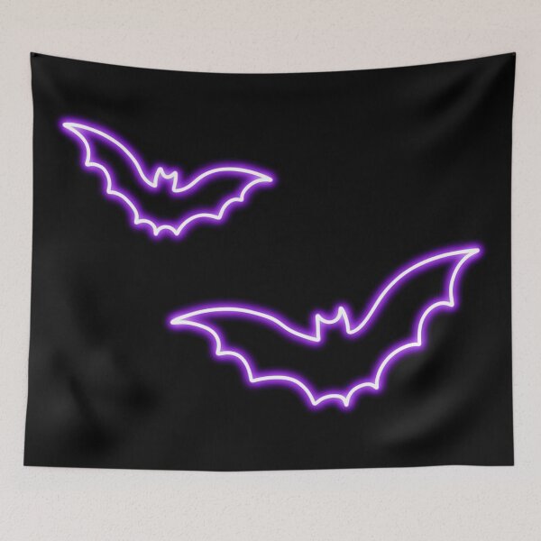 Item preview, Purple Bats Neon Spooky Halloween Pastel Goth Aesthetic  designed and sold by Super Neon Pixels .