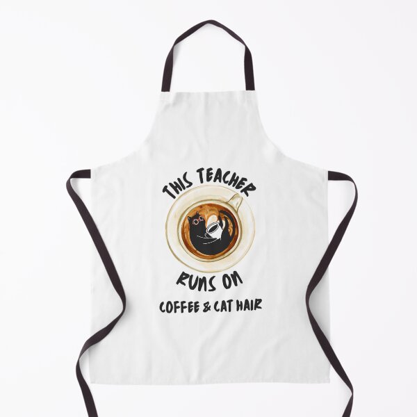 Item preview, This Teacher Runs On Coffee And Cat Hair  designed and sold by ksnkm.