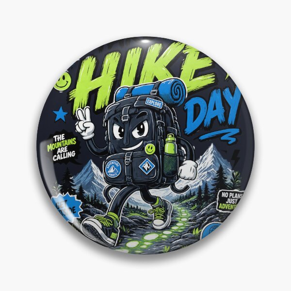 Item preview, Cool Y2K Hiking Backpack Take A Hike Day designed and sold by CloudyCatArt.
