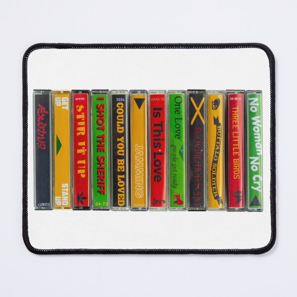 Item preview, Bob Marley - Greatest Singles - Vintage Cassette Print designed and sold by Mr Mustard Prints.