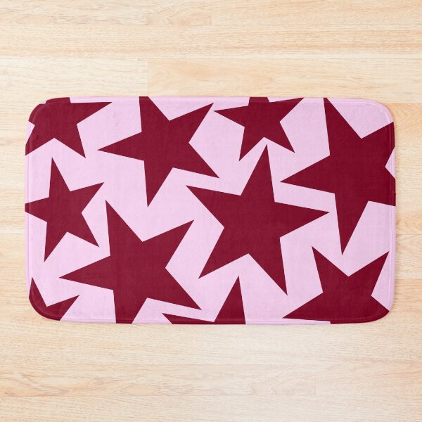 Item preview, Large Stars Burgundy Red and Pink designed and sold by Jeallan Designs.