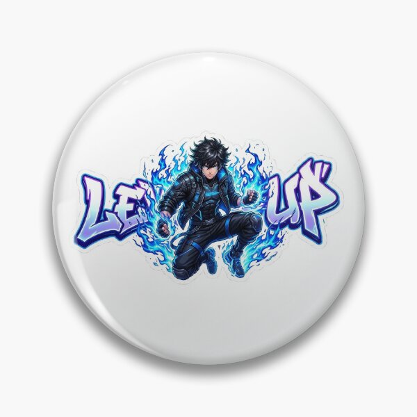 Item preview, Level Up Blue Anime Warrior Aesthetic designed and sold by Nitesh40v.
